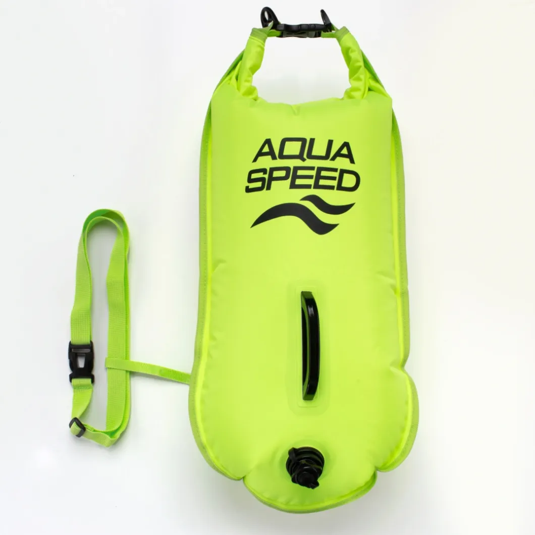 Boja asekuracyjna Open Water Swim Buoy 37x72 cm Aqua Speed kol.11 - zielony