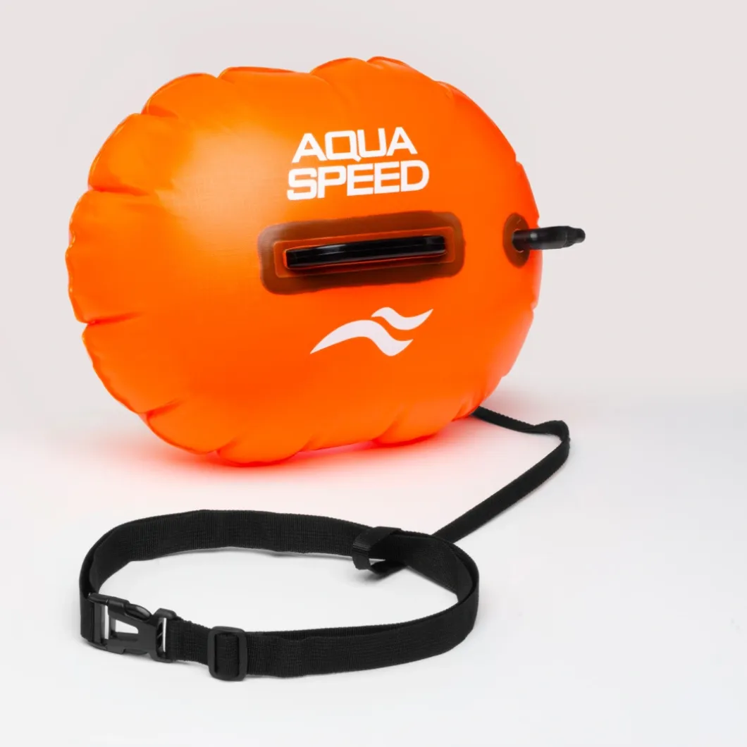 Boja asekuracyjna Open Water Swim Buoy 42,5x35 cm Aqua Speed kol.75 - pomarańczowa