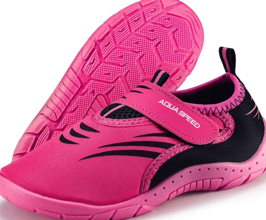 Buty do wody na rzep Aqua Speed 27F - różowe