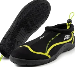Buty do wody ze ściągaczem Aqua Speed 28B - czarno-żół
