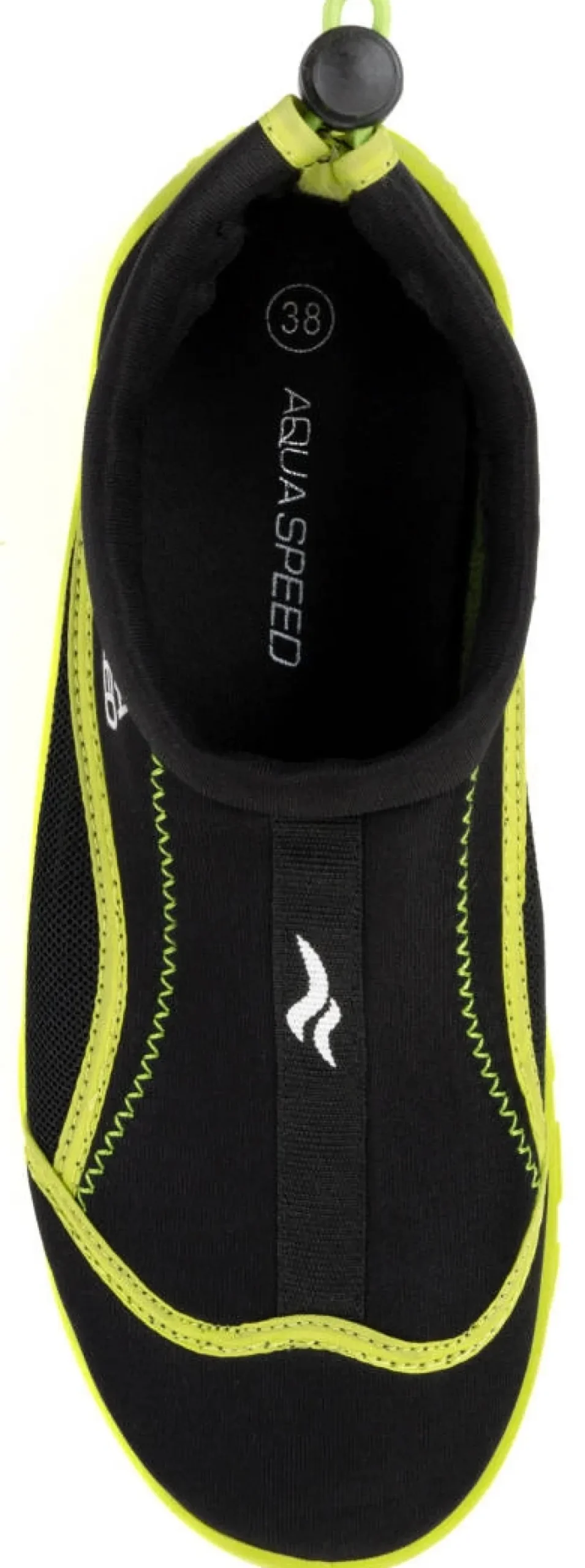 Buty do wody ze ściągaczem Aqua Speed 28A - żółto-czarne