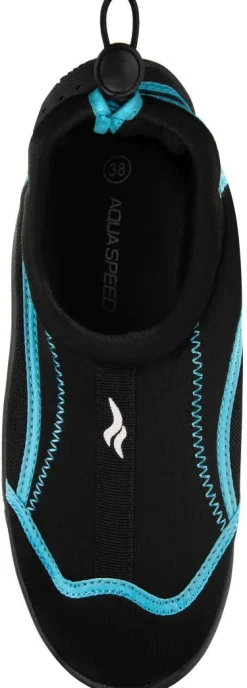 Buty do wody ze ściągaczem Aqua Shoe 28C - czarno-niebieskie