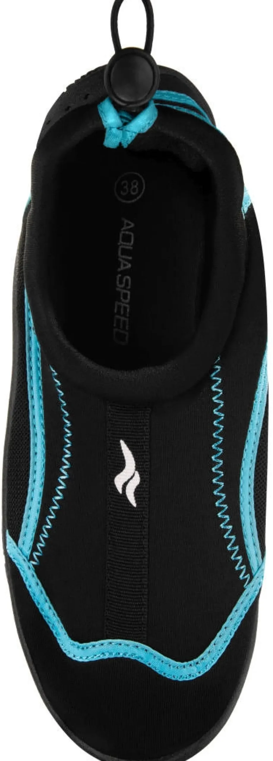 Buty do wody ze ściągaczem Aqua Shoe 28C - czarno-niebieskie
