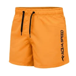 Chłopięce szorty pływackie Aqua Speed Owen Junior kol.75 - pomarańczowe
