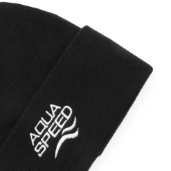 Czapka zimowa Aqua Speed 07 - czarna - białe logo