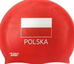 Czepek pływacki Aqua Speed Print Polska - czerwony