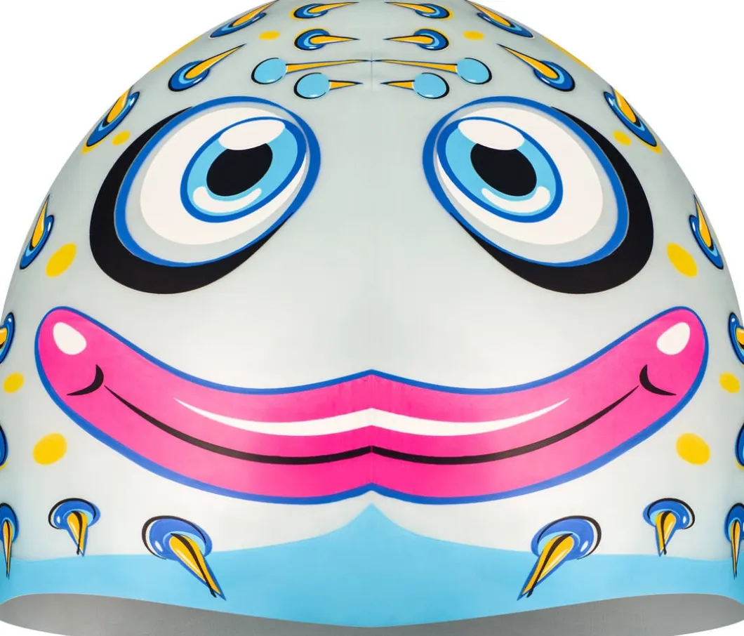 Czepek pływacki dla dzieci z drukowanym wzorem Aqua Speed Zoo Fish 02 - kolorowy