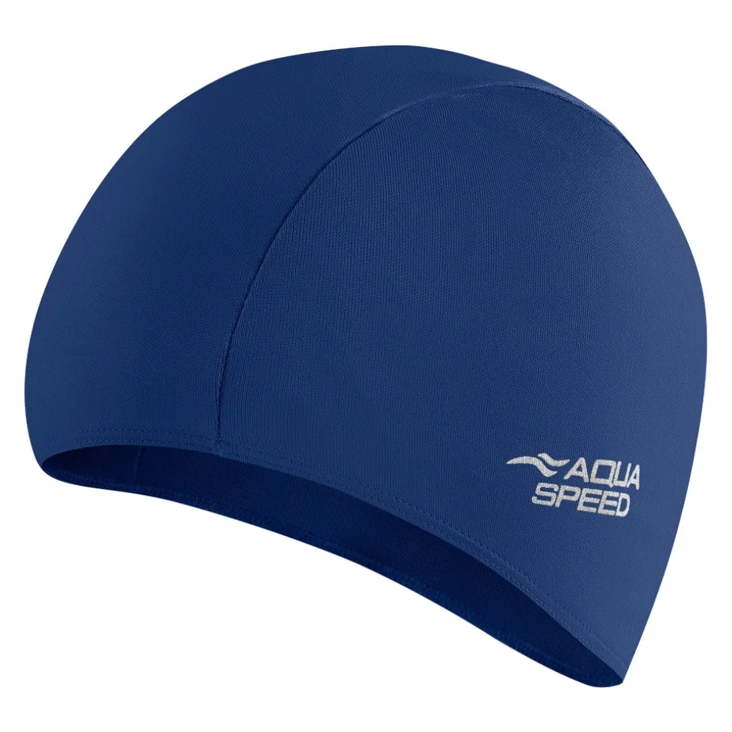 Czepek pływacki POLYESTER CAP 10 - granatowy