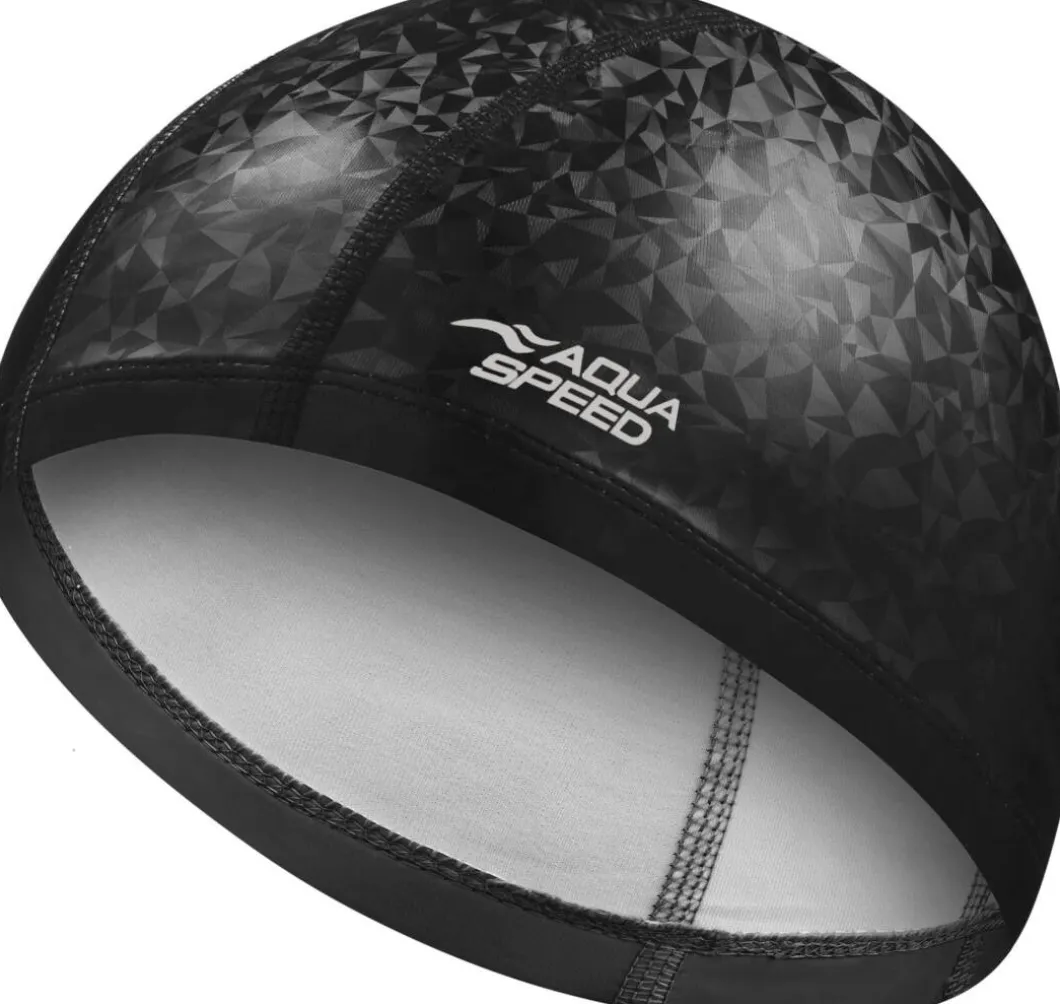 Czepek pływacki powlekany poliuretanem Aqua Speed Flux 07 - czarny