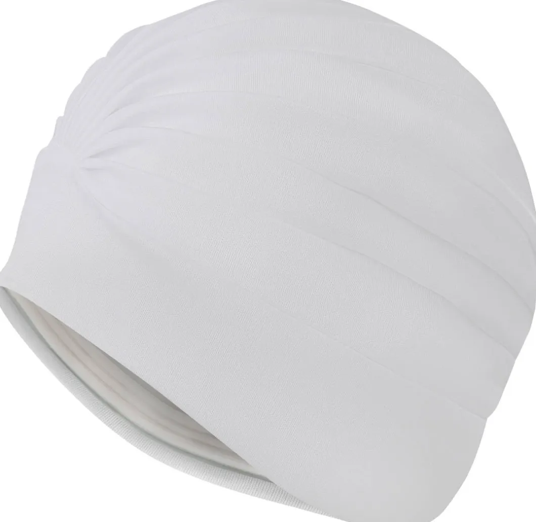 Damski czepek kapielowo - pływacki Aqua Speed Turban Cap 05 - biały