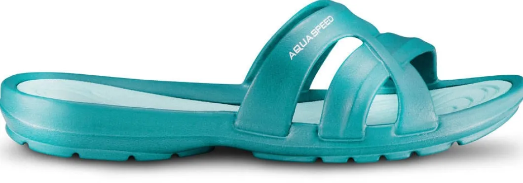 Damskie klapki basenowe Panama Aqua Speed 42 - turkusowe