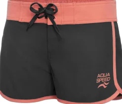 Damskie szorty kąpielowe Aqua Speed Viki 36 - garfitowo-łososiowe