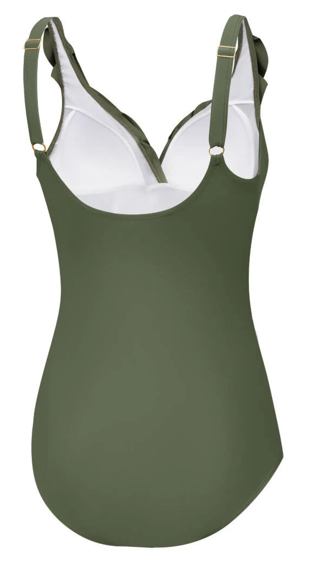 Damski kostium kąpielowy z falbanką Aqua Speed Lydia 07 - khaki