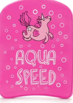 Deska do nauki pływania dla dzieci Aqua Speed Kiddie Unicorn 31 cm - różowa