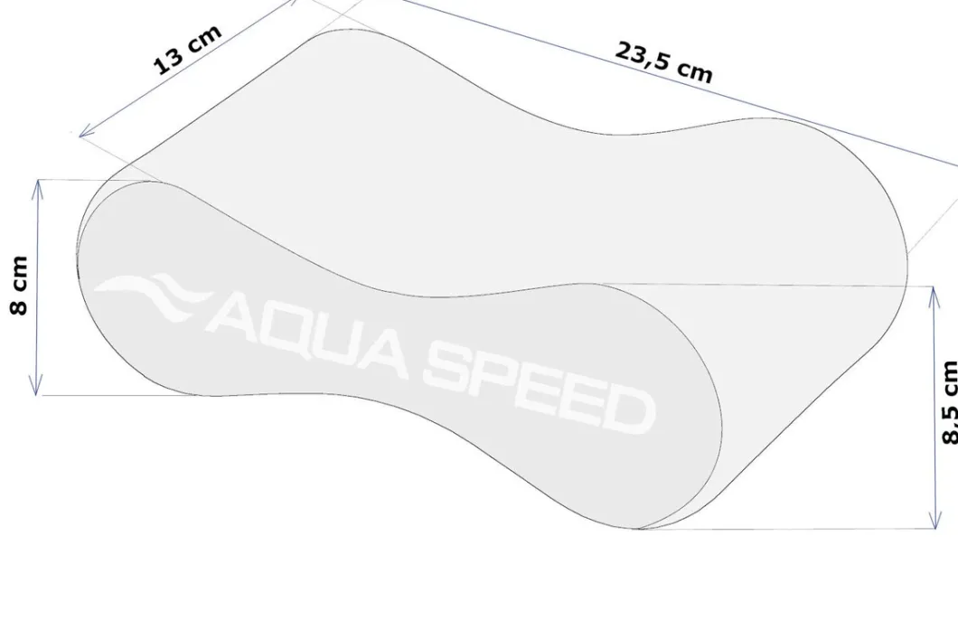 Deska do pływania Aqua Speed ÓSEMKA 4 SWIRL 10 - niebieska