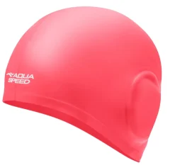 Duży czepek pływacki na uszy i długie włosy Aqua Speed Ear Cap Volume 27 - różowy