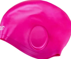 Duży czepek pływacki na uszy i długie włosy Aqua Speed Ear Cap Volume 03 - różowy