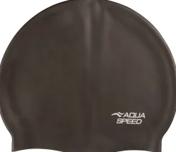 Duży czepek pływacki z silikonu Aqua Speed Mono XL 07 - czarny