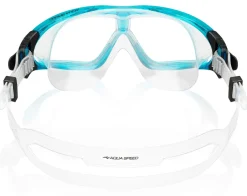Gogle pływackie Aqua Speed Sirocco 02 - niebieskie - bezbarwne szkła