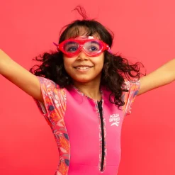 Gogle pływackie dla dzieci Aqua Speed Marin Kid 03 - różowe - bezbarwne szkła