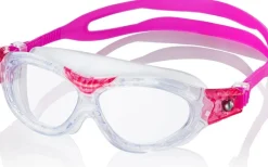 Gogle pływackie dla dzieci Aqua Speed Marin Kid 63 - różowe - bezbarwne szkła