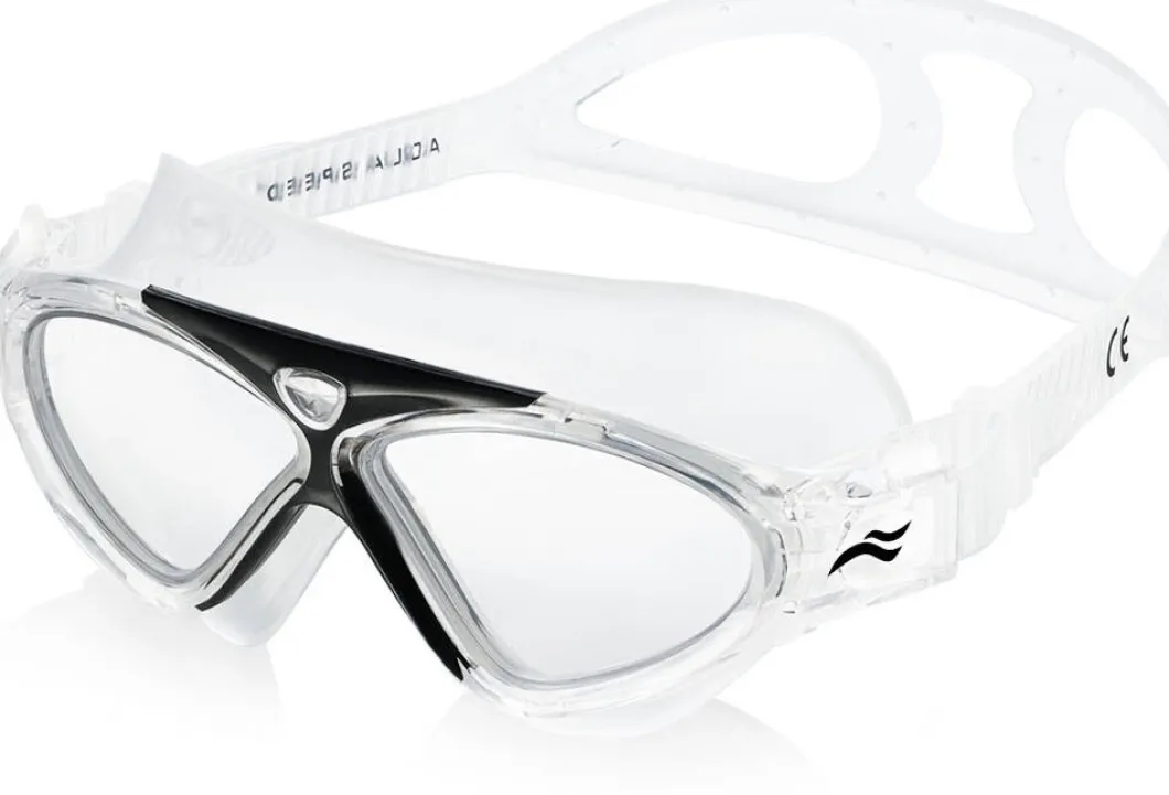 Gogle pływackie dla dzieci Aqua Speed Zefir 07 - czarne - bezbarwne szkła