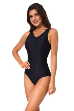Jednoczęściowy kostium pływacki z miseczkami Aqua Speed Sophie 16 - czarny