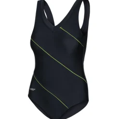 Jednocześciowy kostium pływacki z miseczkami Aqua Speed Sophie 01 - czarny