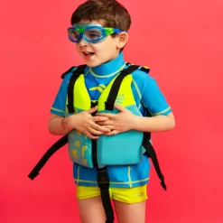Kamizelka asekuracyjna piankowa do pływania dla dzieci Safe Splash Aqua Speed kol. 02 - niebieska