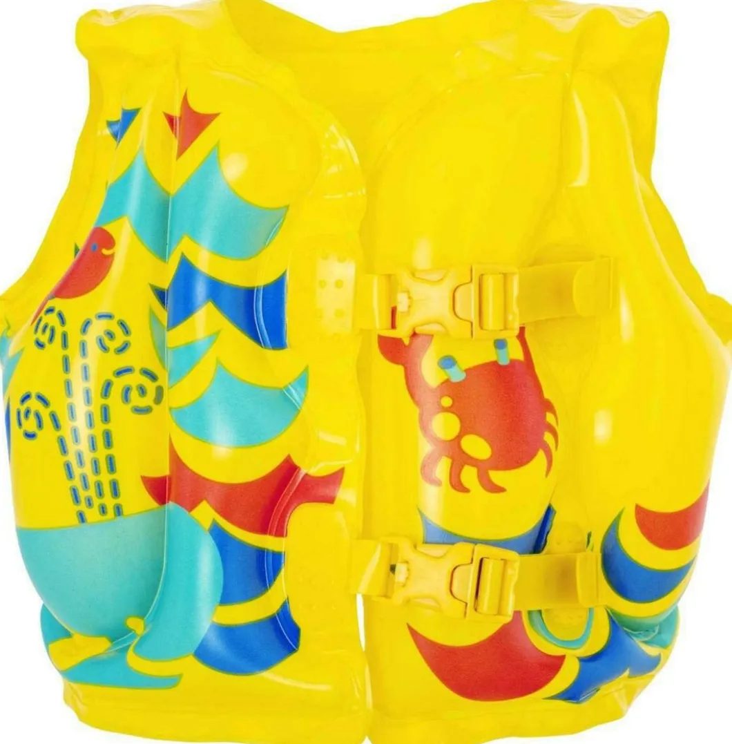 Kamizelka do pływania dla dzieci Bestway Tropical 3-6 lat - żółta