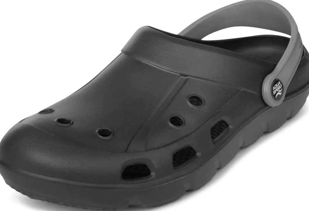 Klapki basenowe chodaki Aqua Speed Lora 07 - czarne