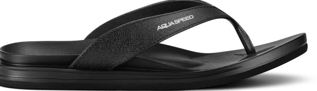 Klapki- japonki damskie basenowe Aqua Speed Solea 09 - czarne