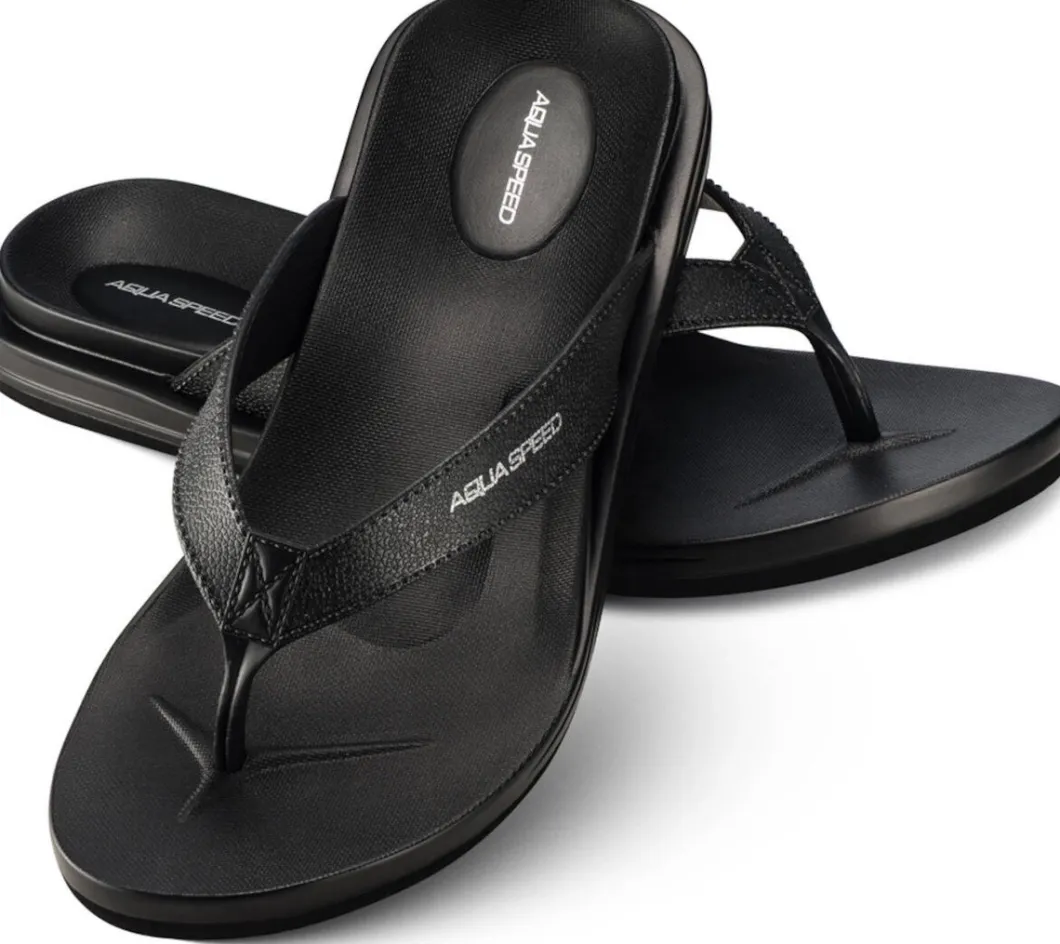 Klapki- japonki damskie basenowe Aqua Speed Solea 09 - czarne