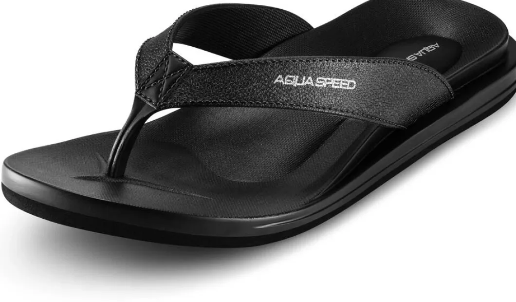 Klapki- japonki damskie basenowe Aqua Speed Solea 09 - czarne