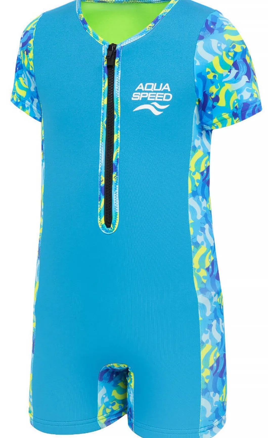 Kombinezon pływacki na basen dla dzieci Neosplash Aqua Speed 02 - niebieski