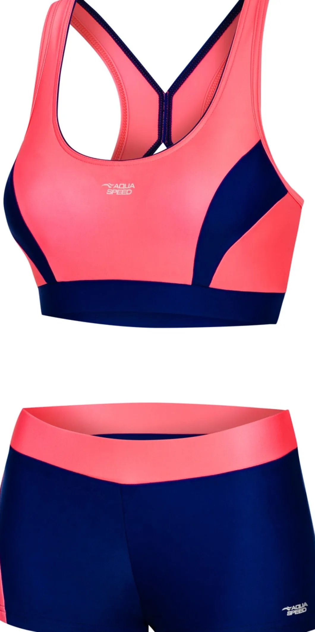Kostium kąpielowy dwuczęściowy pływacki Aqua Speed Fiona 34 - różowy