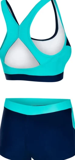 Kostium kąpielowy dwuczęściowy pływacki Aqua Speed Fiona 42 - turkusowy