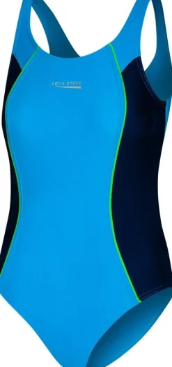 Kostium kąpielowy jednoczęściowy pływacki Aqua Speed Luna roz. 134 - 158 cm 24 - niebieski