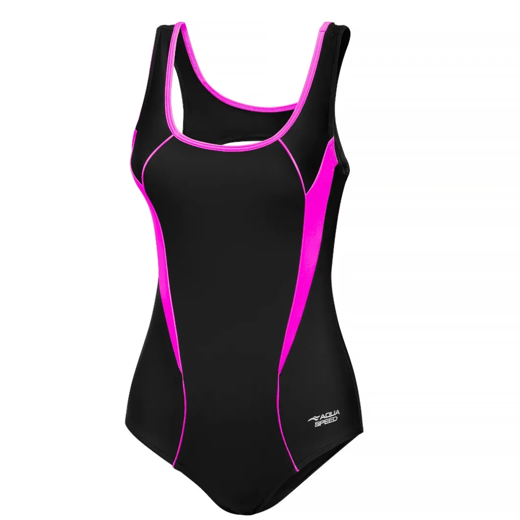Kostium kąpielowy jednoczęściowy pływacki Aqua Speed Kate 19 - czarny