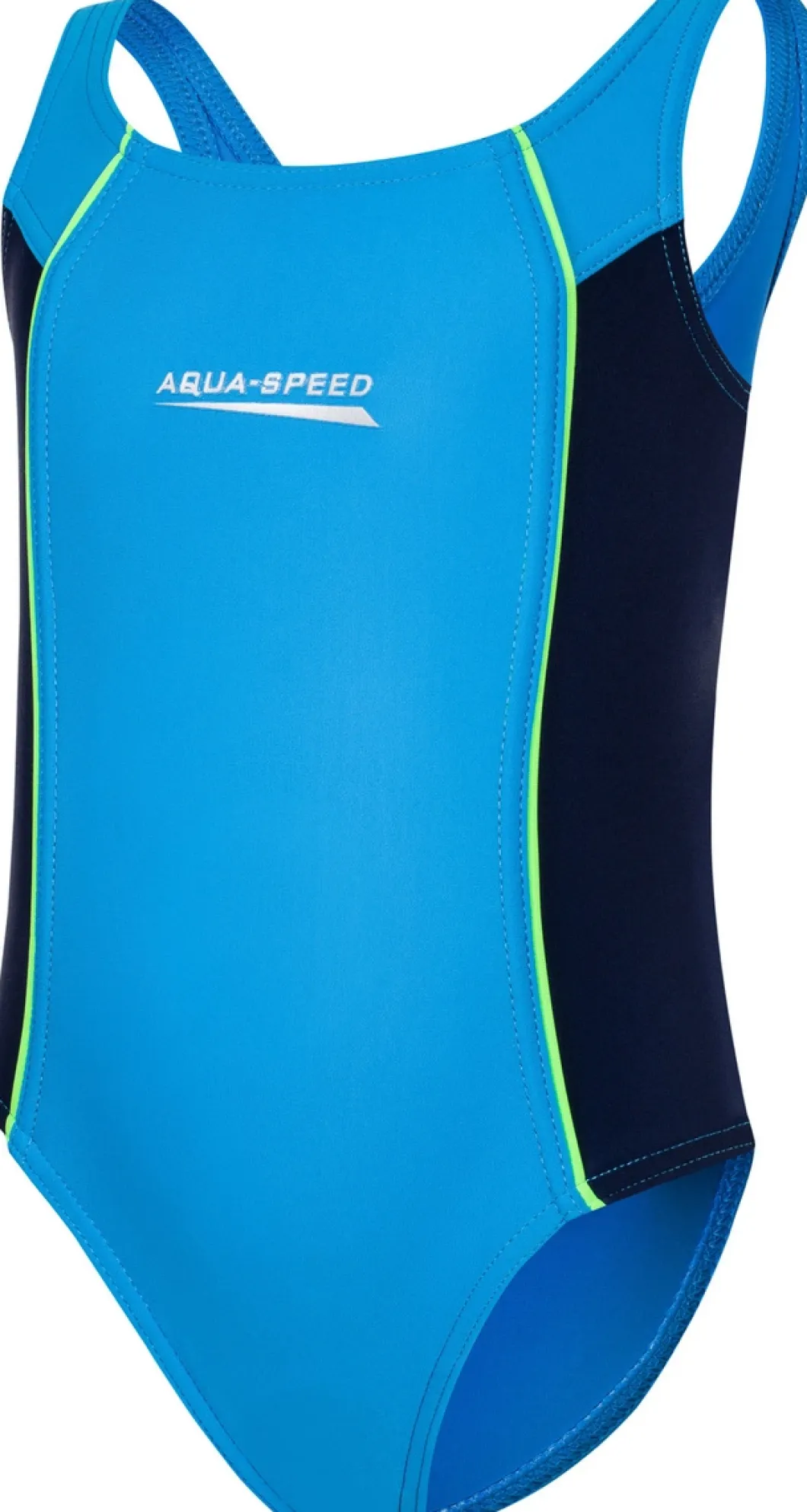 Kostium kąpielowy jednoczęściowy pływacki Aqua Speed Luna roz. 104-128 cm 24 - niebieski