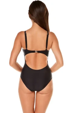 Kostium kąpielowy jednoczęściowy pływacki plażowy Evelyn Aqua Speed 01 - czarny