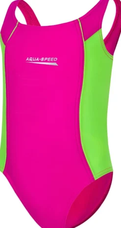 Kostium kąpielowy jednoczęściowy pływacki Aqua Speed Luna roz. 104-128 cm 83 - różowy