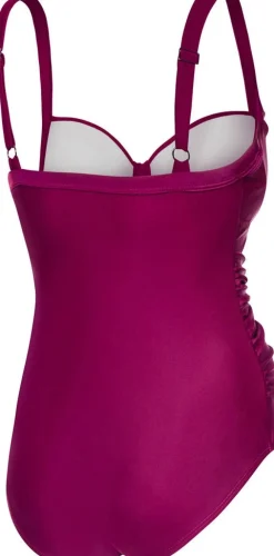 Kostium kąpielowy wyszczuplajacy damski Aqua Speed Olivia 03 - buraczkowy