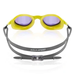 Lustrzane okulary pływackie Aqua Speed Vortex Mirror + Etui 38 - żółte