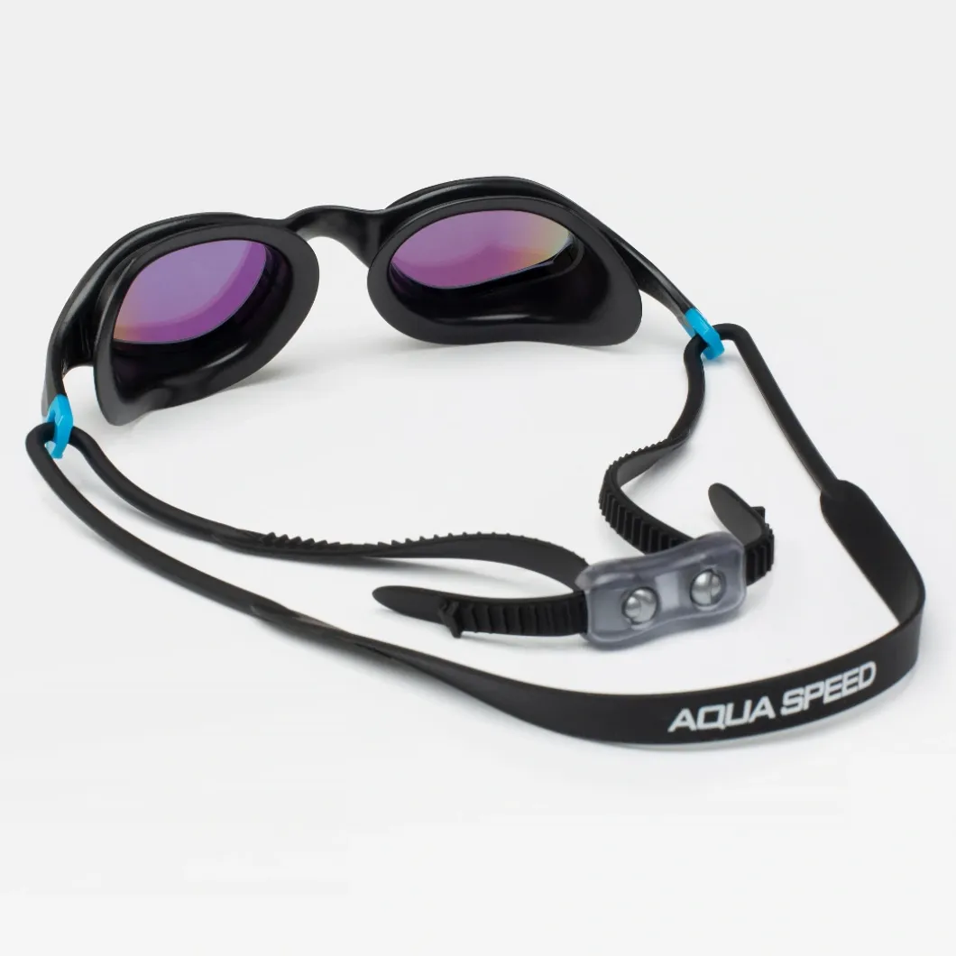 Lustrzane okulary pływackie Aqua Speed Vortex Mirror + Etui 07 - czarne
