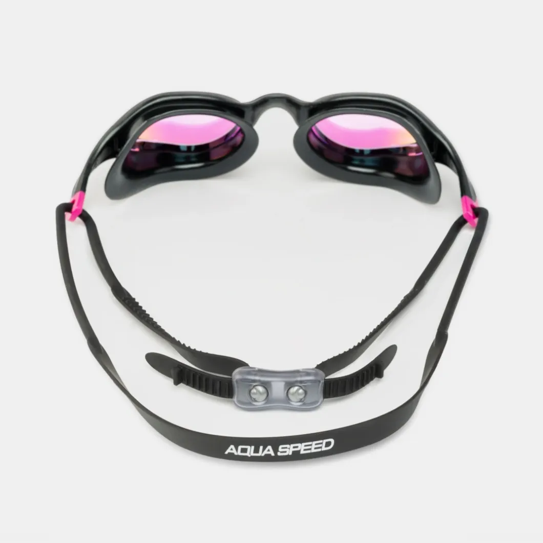 Lustrzane okulary pływackie Aqua Speed Vortex Mirror + Etui 79 - czarne