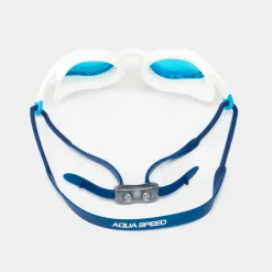 Lustrzane okulary pływackie Aqua Speed Vortex Mirror + Etui 51 - białe