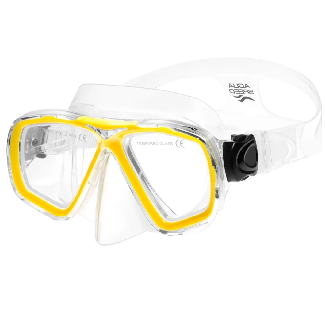 Maska do nurkowania Aqua Speed Ocean 18 - żółta