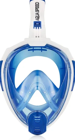 Maska do nurkowania pełnotwarzowa Aqua Speed Drift 51 - niebieska