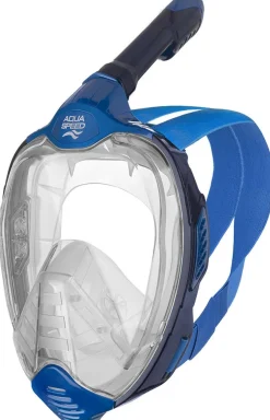 Maska do nurkowania snorkelingu pełnotwarzowa Aqua Speed Veifa ZX 01 - niebieska